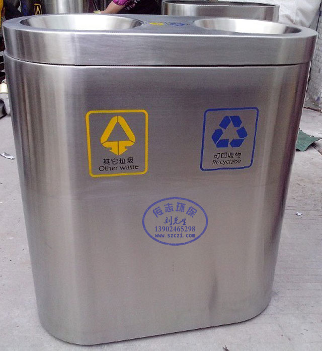 晉中市室內萬達購物廣場分類垃圾桶